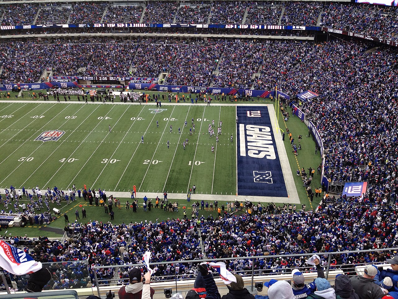 Volgepakt MetLife Stadium in East Rutherford, het decor van de WK-finale