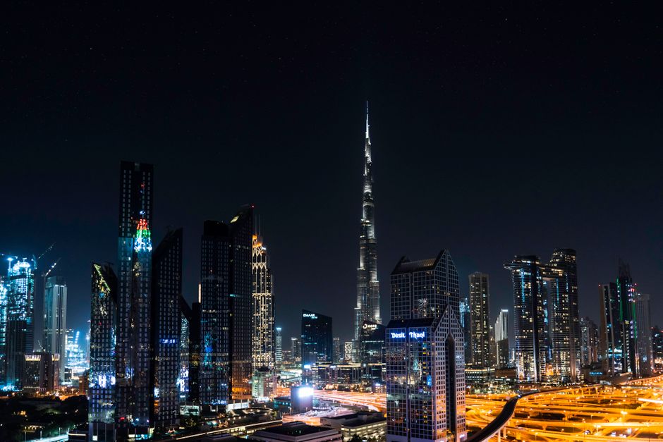 De Burj Khalifa in Dubai, het hoogste gebouw ter wereld